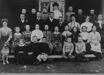 Klassfoto Snberg skola 1909