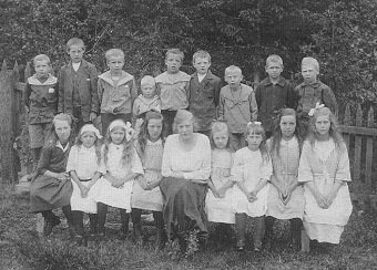 Klassfoto Snöberg skola 1921